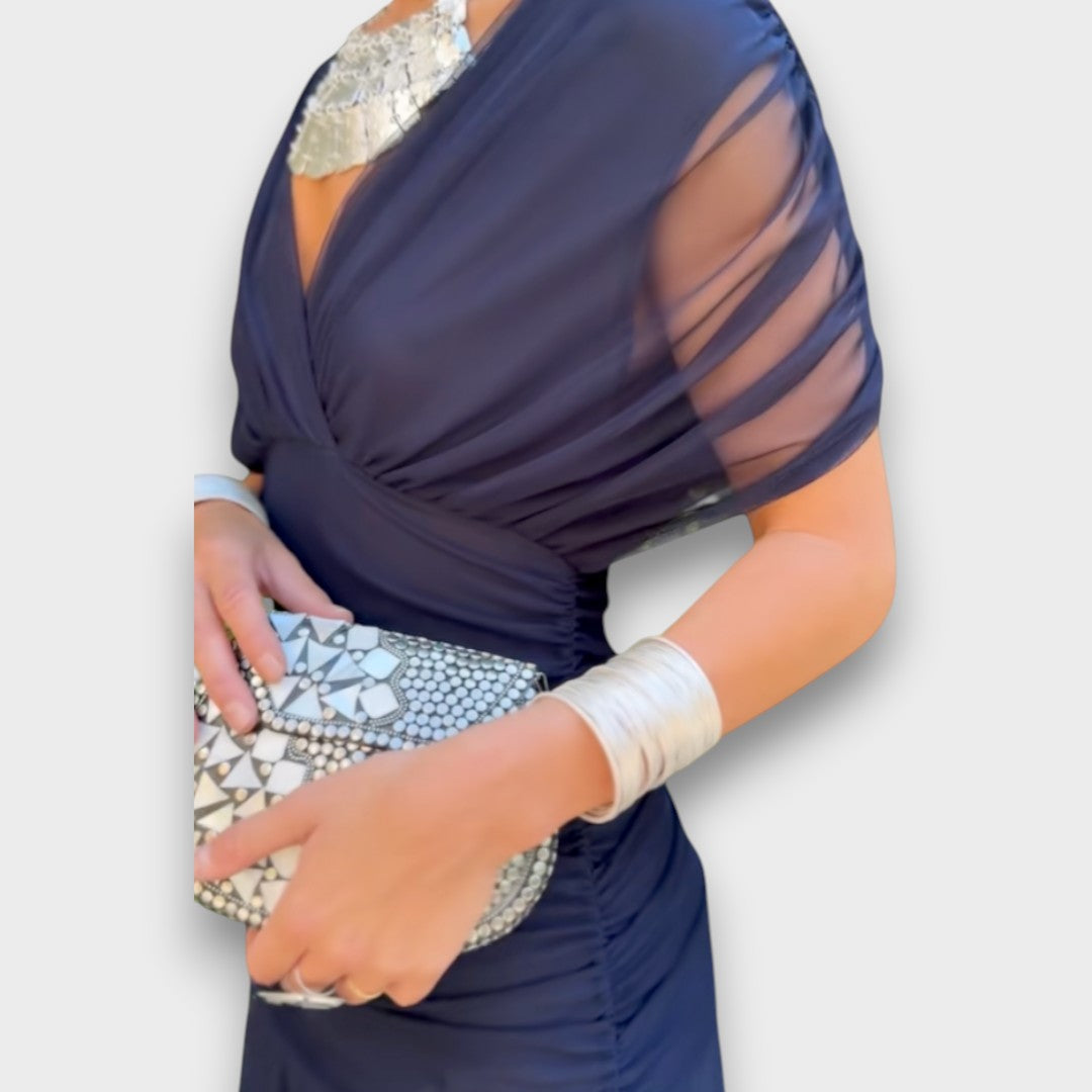 Camille - Vestido largo de chiffon fluido