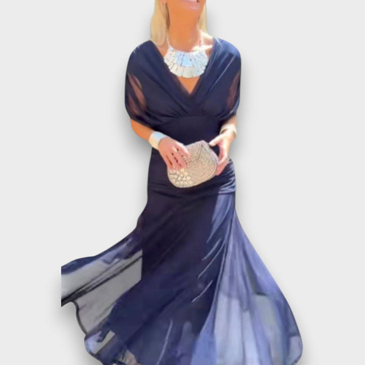 Camille - Vestido largo de chiffon fluido