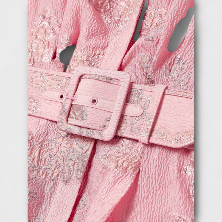 Anabella - Vestido con mangas cortas abullonadas