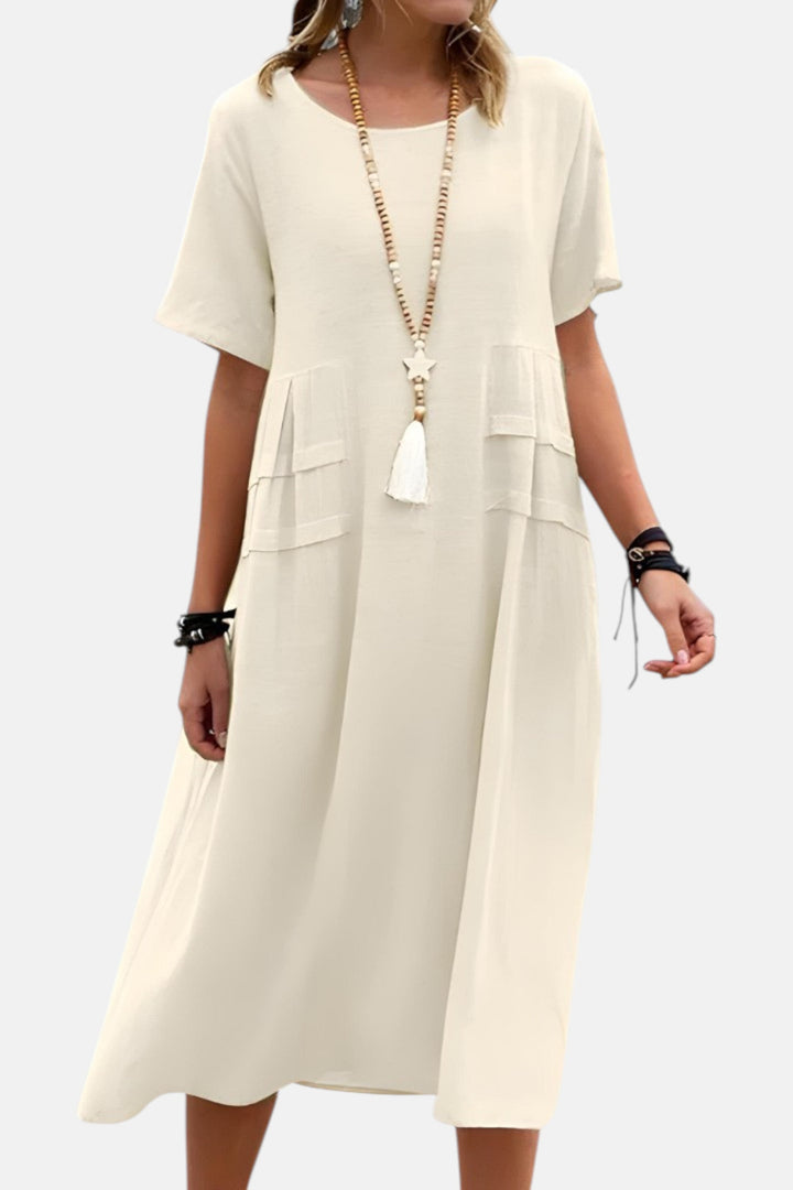 Eva - Vestido midi que estiliza la silueta