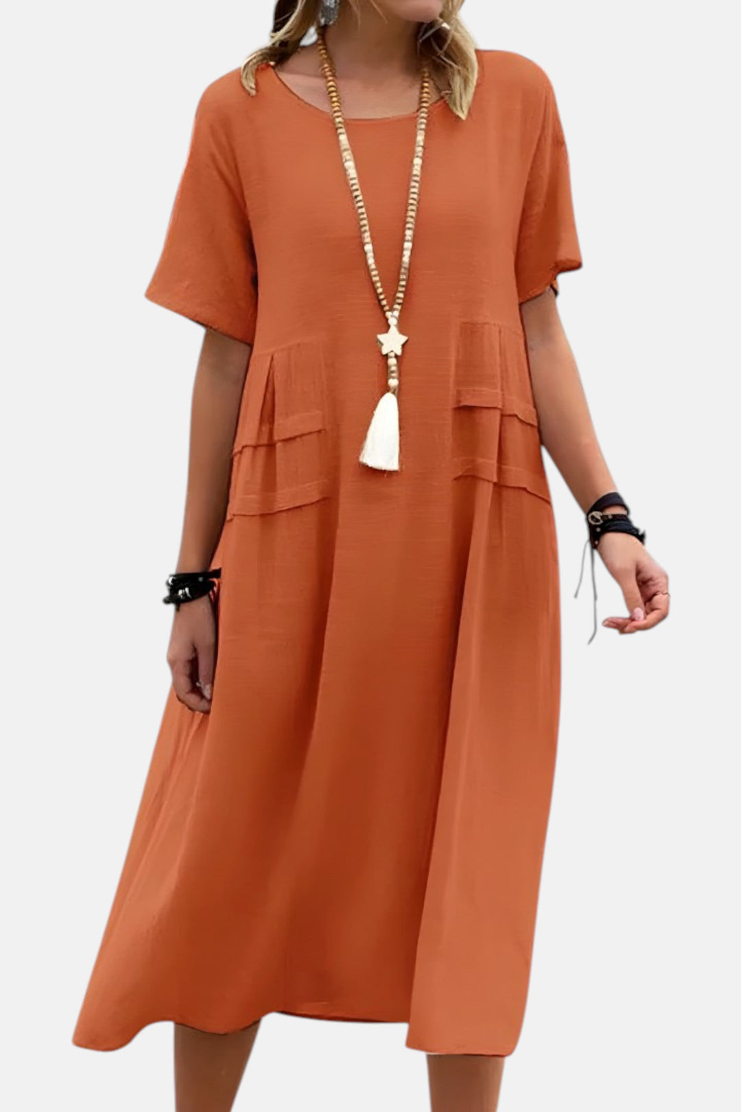 Eva - Vestido midi que estiliza la silueta