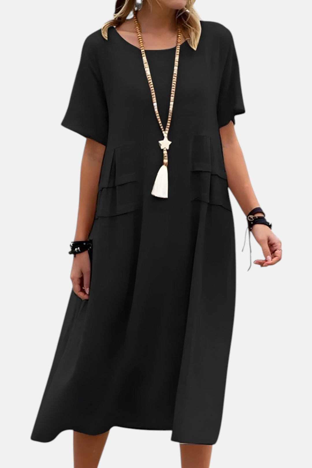 Eva - Vestido midi que estiliza la silueta