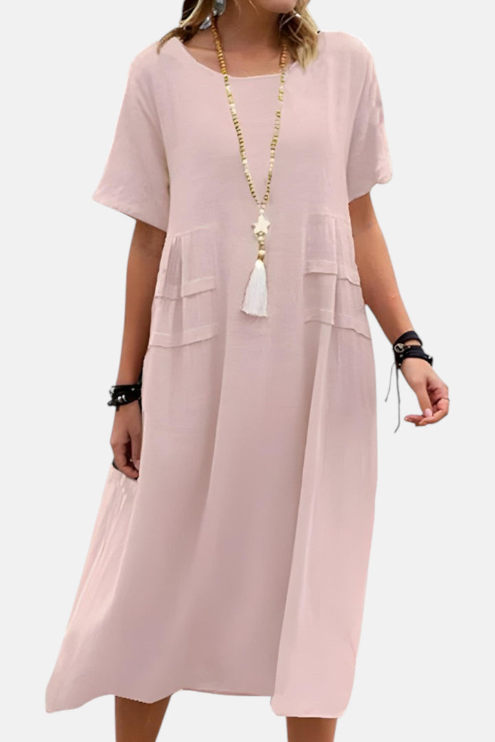 Eva - Vestido midi que estiliza la silueta